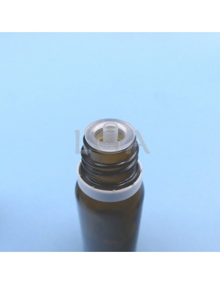 Flacone rotondo vetro ambra Ø18 DIN 15ml