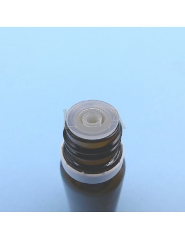 Flacone rotondo vetro ambra Ø18 DIN 5ml