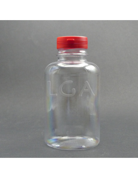 Zoppica a pillole in plastica cristallo 500ml con capsula antimanomissione