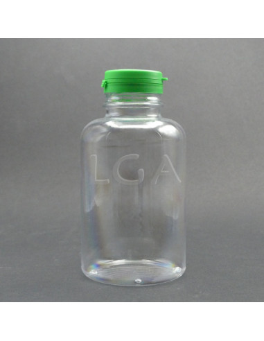 Pilulier plastique cristal 500ml, à couvercle...