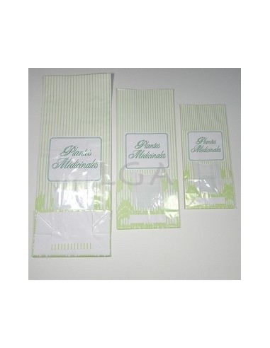 Sachets plantes papier imprimés 'Plantes médicinales'