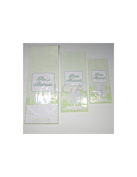 Sachets plantes papier imprimés 'Plantes médicinales'