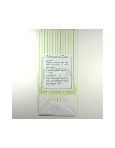 Sachets plantes papier imprimés 'Plantes médicinales'