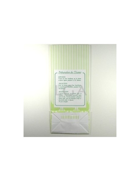 Sachets plantes papier imprimés 'Plantes médicinales'