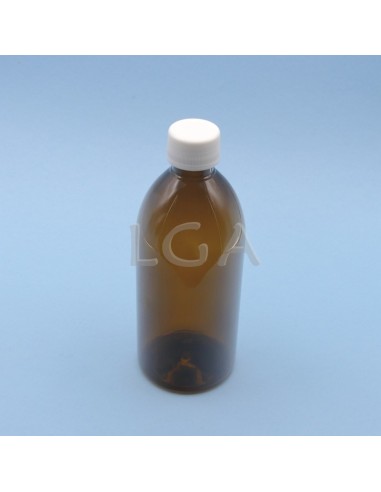 Flacone rotondo per sciroppo- PET plastica...