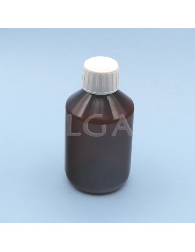 Flacons sirop PET ambré ronds Ø28 200ml