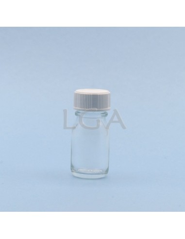 Frasco rotondo de vidrio blanco Ø18 Farmacia 10ml