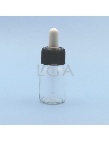 Flacone rotondo vetro bianco ØPP28 30ml