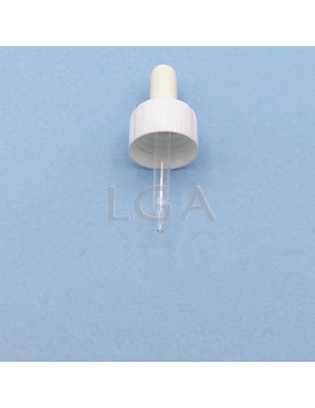 Rundes Fläschchen aus weißes Glas- ØPP28 30ml