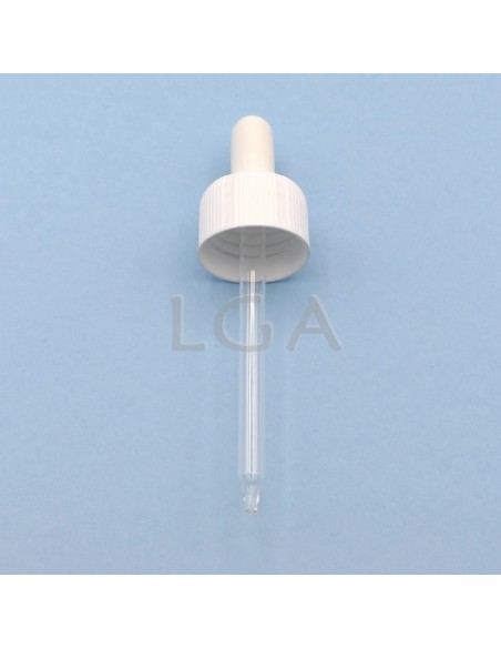 Rundes Fläschchen aus weißes Glas- ØPP28 100ml