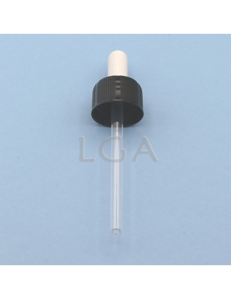 Rundes Fläschchen aus weißes Glas- ØPP28 100ml