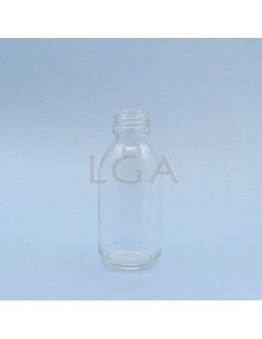 Flacone rotondo vetro bianco ØPP28 125ml