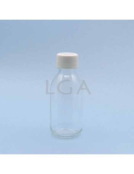 Flacone rotondo vetro bianco ØPP28 150ml