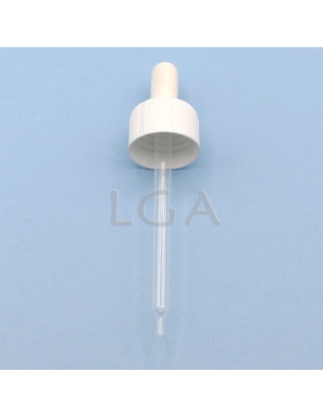 Flacon verre rond PP28 blanc 150ml