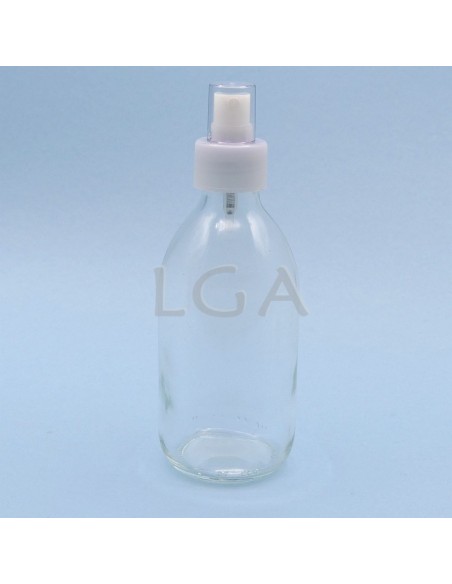 Flacone rotondo vetro bianco ØPP28 200ml