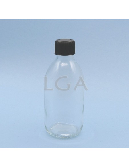 Flacone rotondo vetro bianco ØPP28 250ml