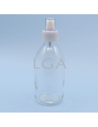 Frasco rotondo de vidrio blanco ØPP28 250ml